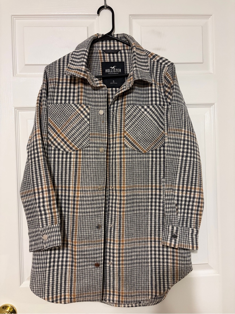 Plaid Button-Up Shacket